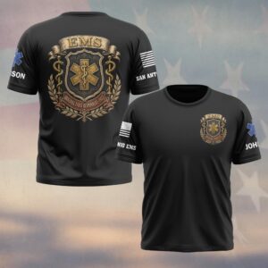 Custom Name & Department Original First Responders: 1865 EMS First Responders #DQH0689 - T-shirt