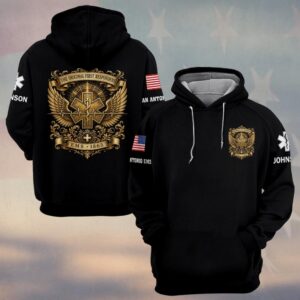 Custom Name & Department Wings of Mercy: EMS Legacy First Responders #DQH0698 - Hoodie