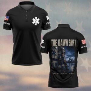 Custom Name & Department Dawn Shift: When the City Sleeps EMS First Responders #DQH0699 - Polo