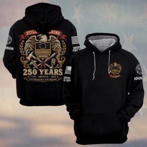 Custom Name & Department First Responders Of The Republic Still Answering USA 250 #DQH0725 - Hoodie