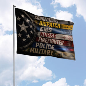 First Responders Star Flag #DEPT007 - House Flag