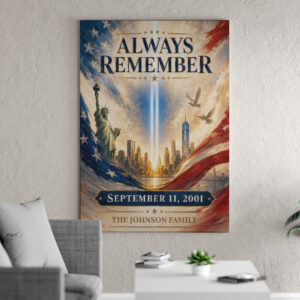Custom Name Always Remember #DEPT012 - Canvas 16x24 inches