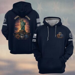 Custom Name & Department First Responders 9/11 Freedom Still Stands #DQH0799 - Hoodie
