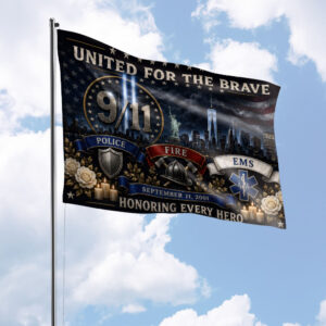 United For The Brave 9/11 First Responders #DEPT028 - House Flag