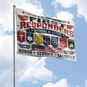 First Responders Bravery in Action #DEPT030 - House Flag