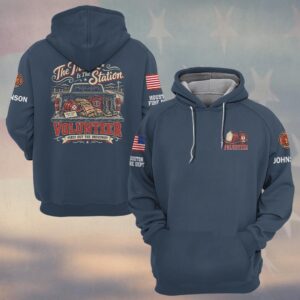 Custom Name & Department The Truck Is The Station Volunteer First Out The Driveway Firefighter #DQH0991 - Hoodie