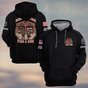 First To Fight, Personalized Vintage First Responder Pride - Hoodie