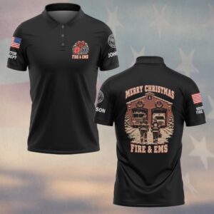 First Responders First To Fight, Personalized Vintage First Responder Pride - Polo