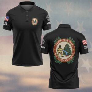 Water Your Tree, We'd Rather Not Stop By, Personalized Classic Firefighter Gift - Polo