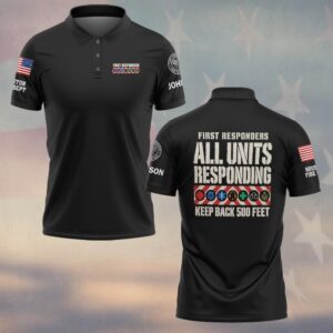 First Responders First To The Fight, Personalized Classic Firefighter Brotherhood - Polo