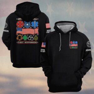 Answering The Call, Personalized Classic First Responder Pride - Hoodie
