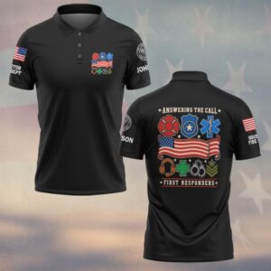 Answering The Call, Personalized Classic First Responder Pride - Polo