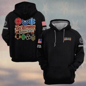 Answering The Call, Personalized Classic First Responder Pride - Hoodie