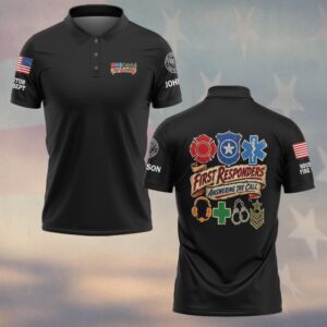 Answering The Call, Personalized Classic First Responder Pride - Polo