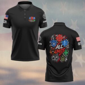 First To Fight, Personalized Vintage First Responder Brotherhood - Polo