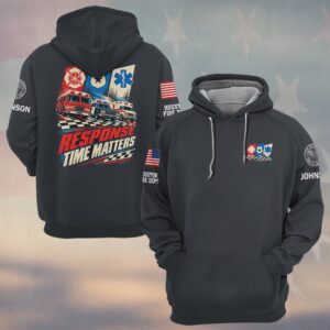 Response Time Matters, Personalized Classic First Responder Pride - Hoodie