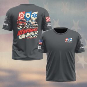 Response Time Matters, Personalized Classic First Responder Pride - T-shirt