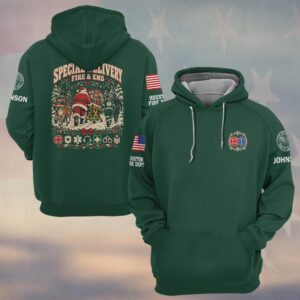 Special Delivery Fire & EMS, Personalized Vintage First Responder Pride - Hoodie