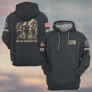 We Got Everybody Out, Personalized Vintage First Responder Brotherhood - Hoodie