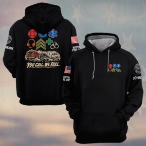 You Call. We Roll., Personalized Classic First Responder Pride - Hoodie