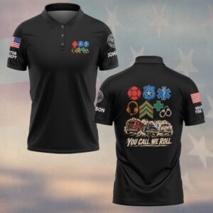 You Call. We Roll., Personalized Classic First Responder Pride - Polo