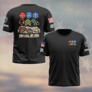 You Call. We Roll., Personalized Classic First Responder Pride - T-shirt